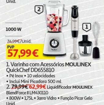 Auchan Liquidificadora moulinex promoção