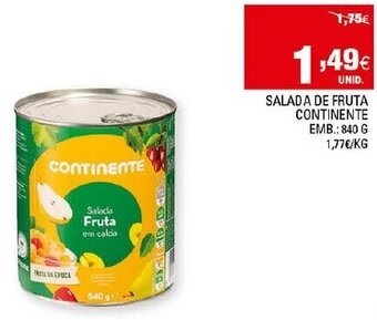 Continente Salada de Fruta Continente 840g promoção