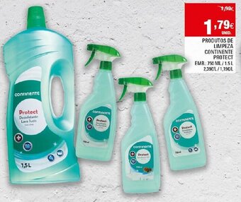 Continente Produtos de Limpeza Continente Protect 750ml/ 1,5L promoção