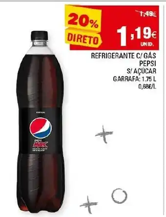 Continente Refrigerante C/ Gás Pepsi 1,5L promoção