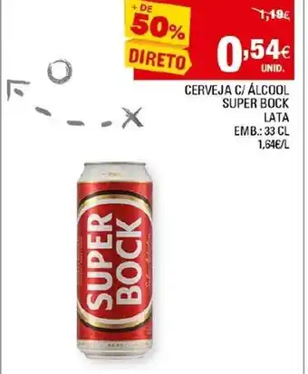 Continente Cerveja C/ Álcool Super Bock Lata 33cl promoção