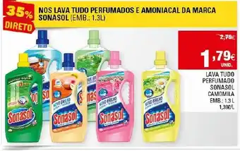 Continente Lava Tudo Perfumado Sonasol Camomila 1,3L promoção