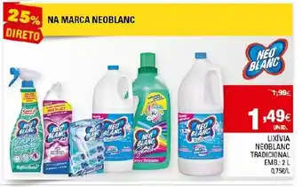 Continente Lixívia Neoblanc 2L promoção