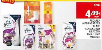 Continente Recarga Ambientadora Glade 2 Unid promoção