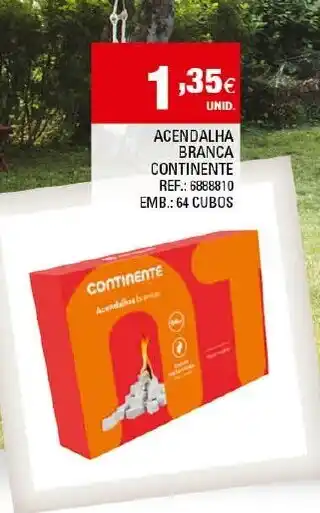 Acendalha Branca Continente 64 Cubos