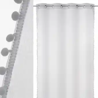 Moviflor Cortina dolly com pompons promoção