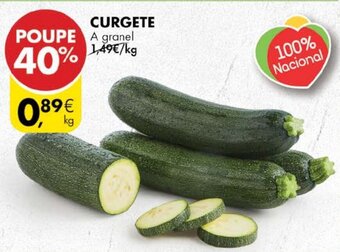 Pingo Doce Curgete a Granel promoção