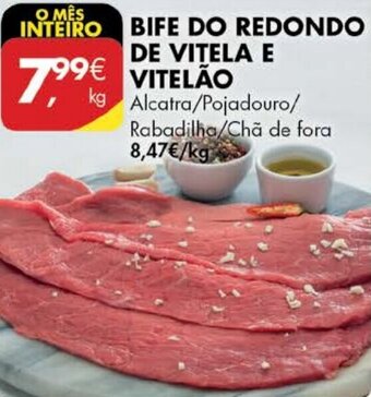 Pingo Doce Bife do Redondo de Vitela e Vitelão promoção