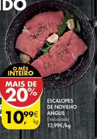 Pingo Doce Escalopes de Novilho Angus promoção