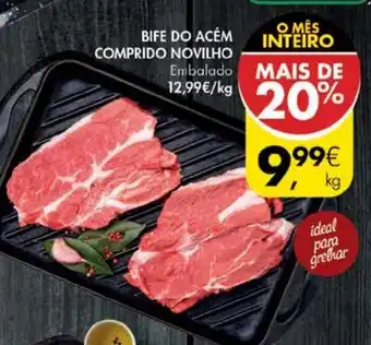 Pingo Doce Bife do Acém Comprido Novilho promoção