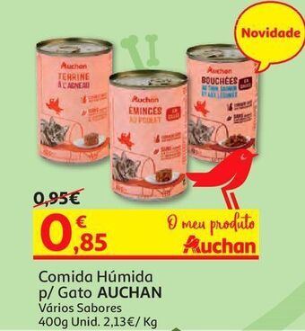 Auchan Comida húmida p/gato auchan promoção