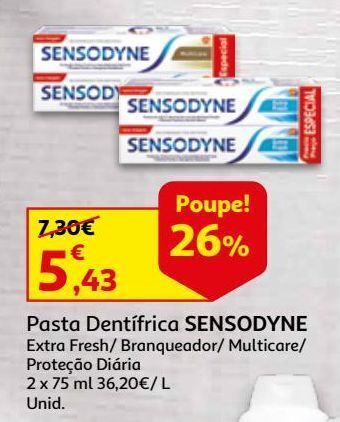 Auchan Pasta dentífrica sensodyne promoção
