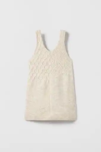 ZARA Saia de peitilho em malha patchwork promoção