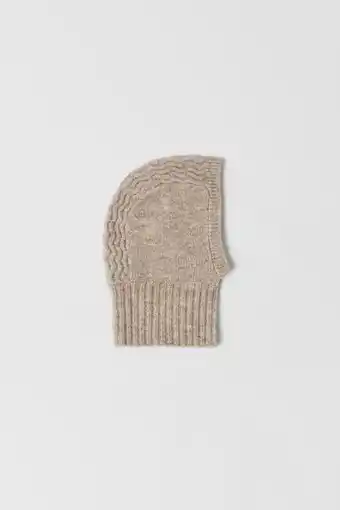 ZARA Kids/ balaclava de malha estrutura promoção