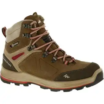 Botas de trekking trek100 impermeáveis mulher