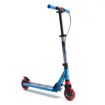 Decathlon Trotinete com travão no guiador e suspensão criança mid5 grafismo super herói promoção