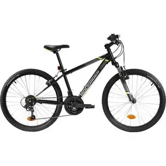 Decathlon Bicicleta btt rockrider 500 24" criança 9-12 anos preto promoção