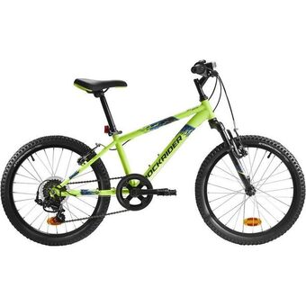Decathlon Bicicleta btt rockrider st 500 20 polegadas criança 6-9 anos amarelo néon promoção