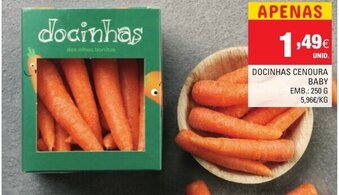 Continente Docinhas Cenoura Baby 250g promoção