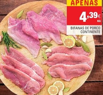 Continente Bifanas de Porco Continente promoção