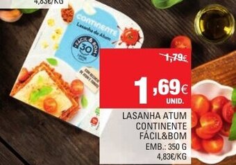 Continente Lasanha Atum Continente 350g promoção