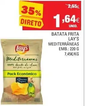 Continente Batata Frita Lay's Mediterráneas 220g promoção