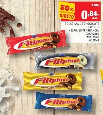 Continente Bolachas de Chocolate Filipinos 135g promoção