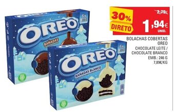 Continente Bolachas Cobertas Oreo 246g promoção