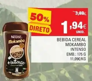 Continente Bebida Cereal Mokambo Intenso 175g promoção