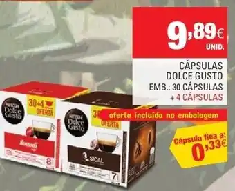 Cápsulas Dolce Gusto 30 Cápsulas +4 Cápsulas