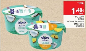 Continente Yofu Coco Alpro 120g promoção