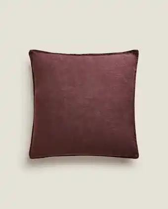 ZARA HOME Capa de almofada linho lavado promoção