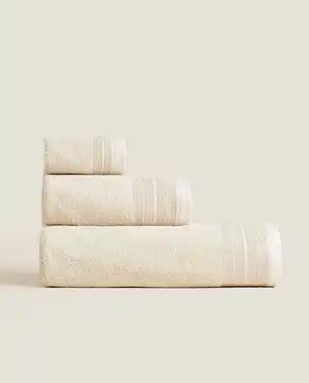 ZARA HOME Toalha algodão reciclado promoção