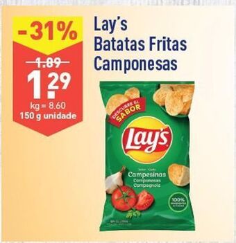 ALDI Batata chips lay's promoção