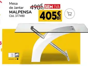 Conforama Mesa da Jantar Malpenza promoção