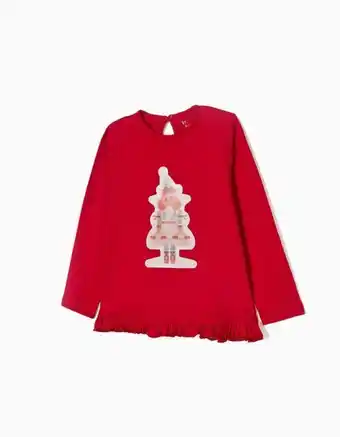Zippy T-shirt de natal em algodão para menina, vermelho promoção