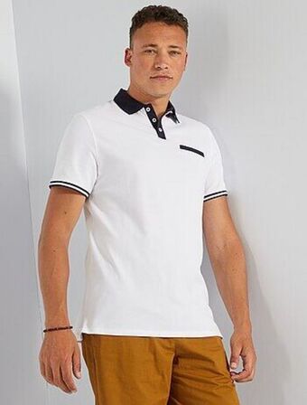 Kiabi Polo em piqué de algodão promoção