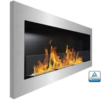 Brico Depôt Chimenea de bioetanol modelo svana acero inox. con cristal protector 120 cm promoção