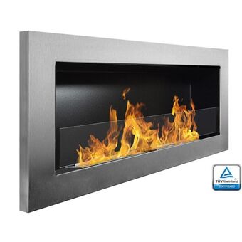 Brico Depôt Chimenea de bioetanol modelo ebba acero inox. con cristal protector 90 cm promoção