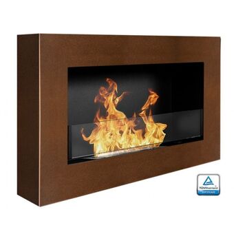 Brico Depôt Chimenea de bioetanol modelo carina marrón con cristal protector 65 cm promoção