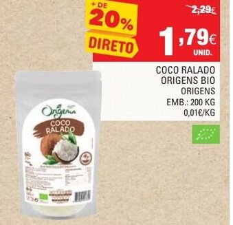 Coco Ralado Origens Bio 200g