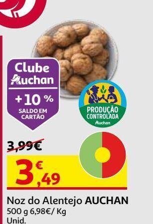 Auchan Noz do alentejo auchan produção controlada 500 g promoção