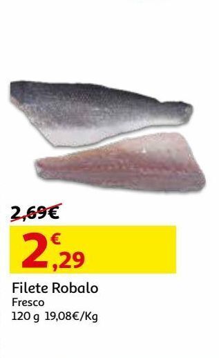 Auchan Filete robalo fresco 120 gr promoção