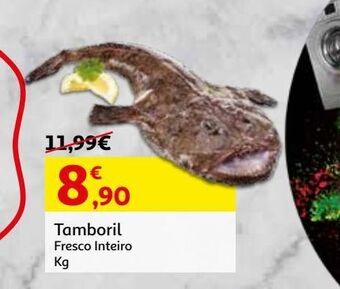 Auchan Tamboril fresco inteiro kg promoção