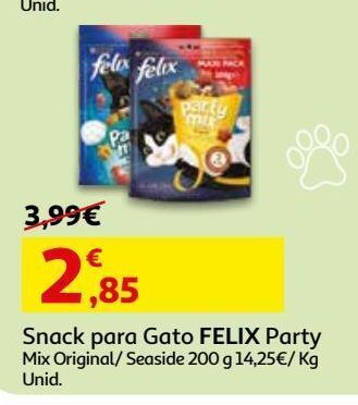 Auchan Snack gato felix promoção