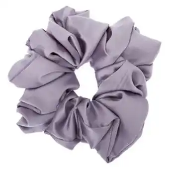 Claire's Giant satin hair scrunchie - grey promoção