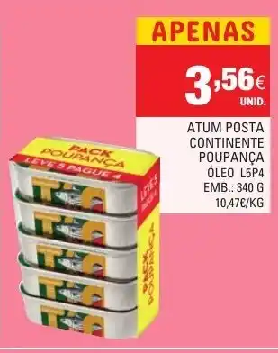 Continente Atum Posta Continente Puopança 340g promoção