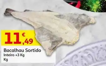 Auchan Bacalhau sortido(+3 kg) inteiro kg promoção