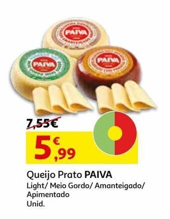 Auchan Queijo prato paiva promoção