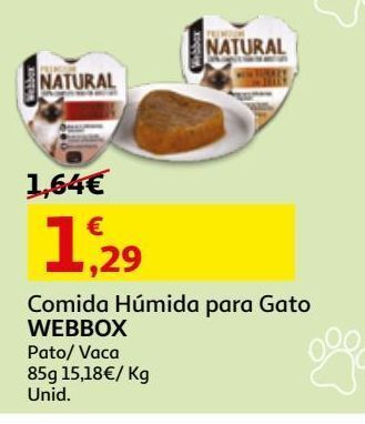 Auchan Comida húmida natural webbox promoção